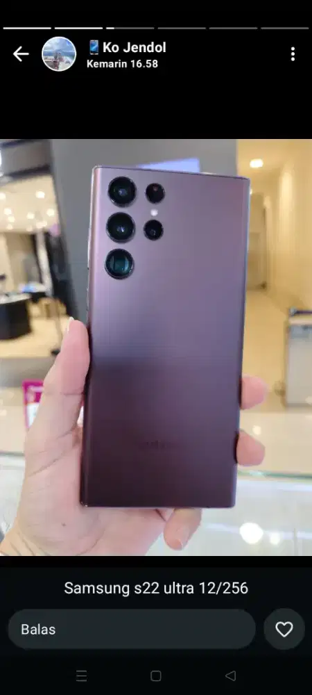 Hp second samsung S22 ultra 12/256gb fullset