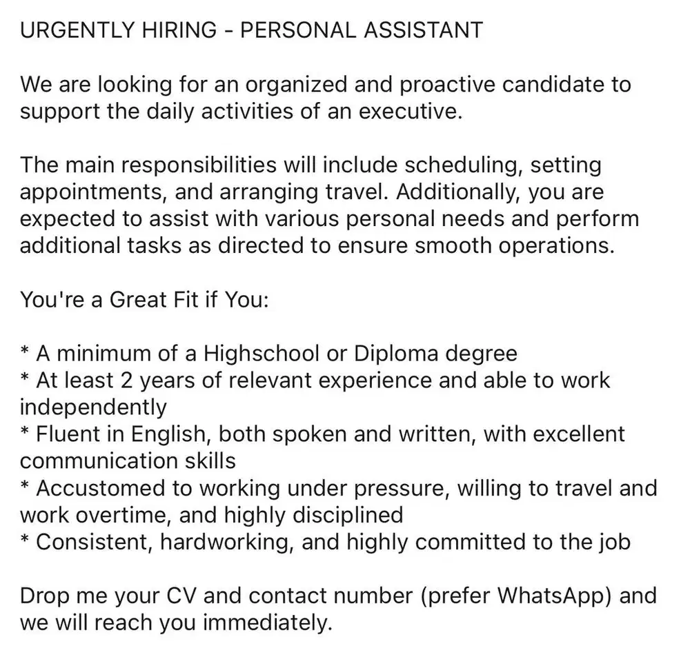 Personal Assistant