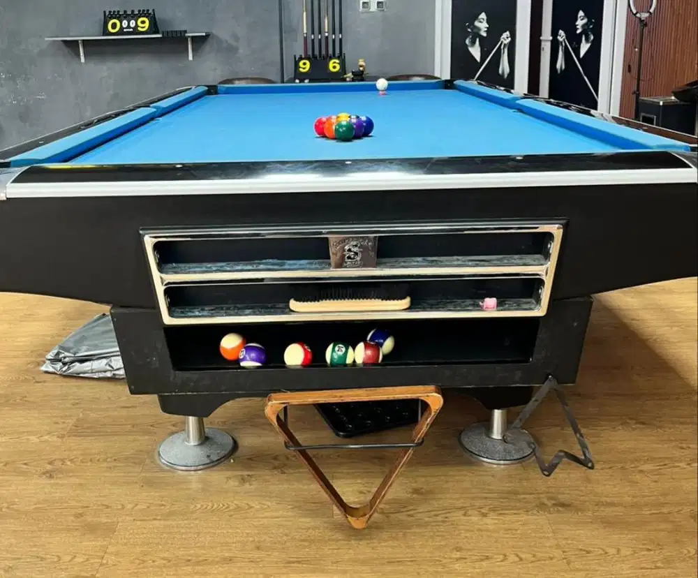 jual meja billiard premium 9ft murrey superior full set
