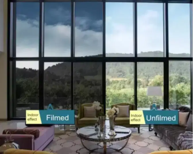 kaca film Rumah & Gedung Sticker Kaca buram sanblast murah berkualitas