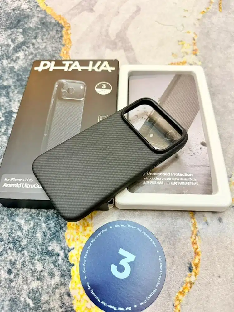 Case iphone 17 PRO Carbon Pitaka Magsafe Aramid UltraGuard Case
