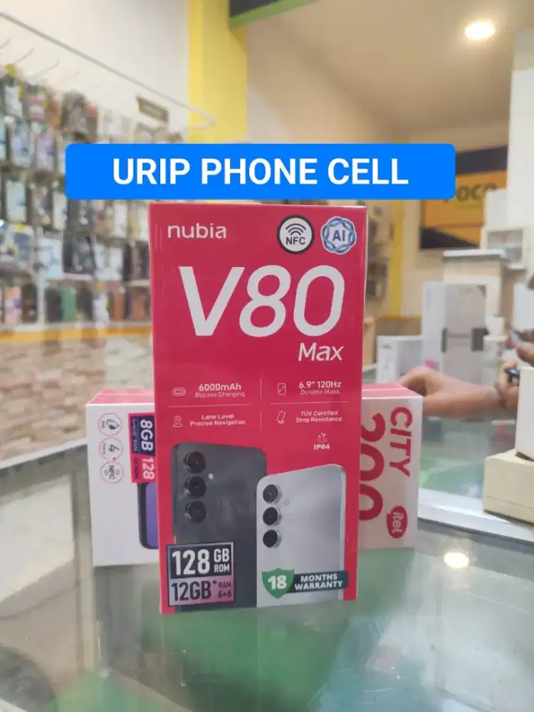 Nubia V80 6/128 promo+bonus cash & credit garansi Resmi