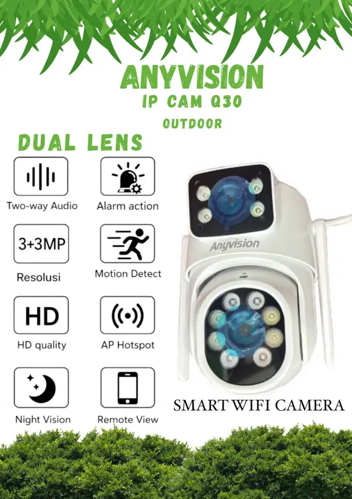 IPCAM CCTV ANYVISION DUAL LENS OUTDOOR