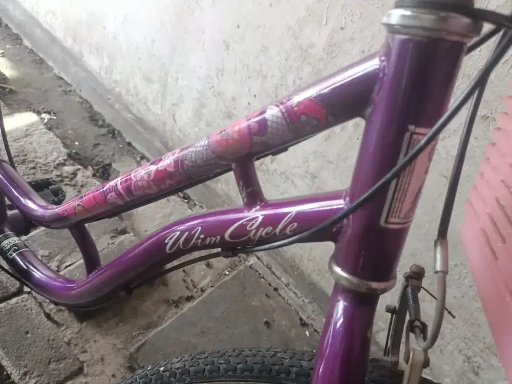 Sepeda wimcyele uk24 operan normal rem pakem ban tebal semua