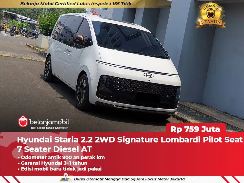 [ LOMBARDI 900 KM ] Hyundai Staria 2.2 Signature Pilot Seat 2024/2025