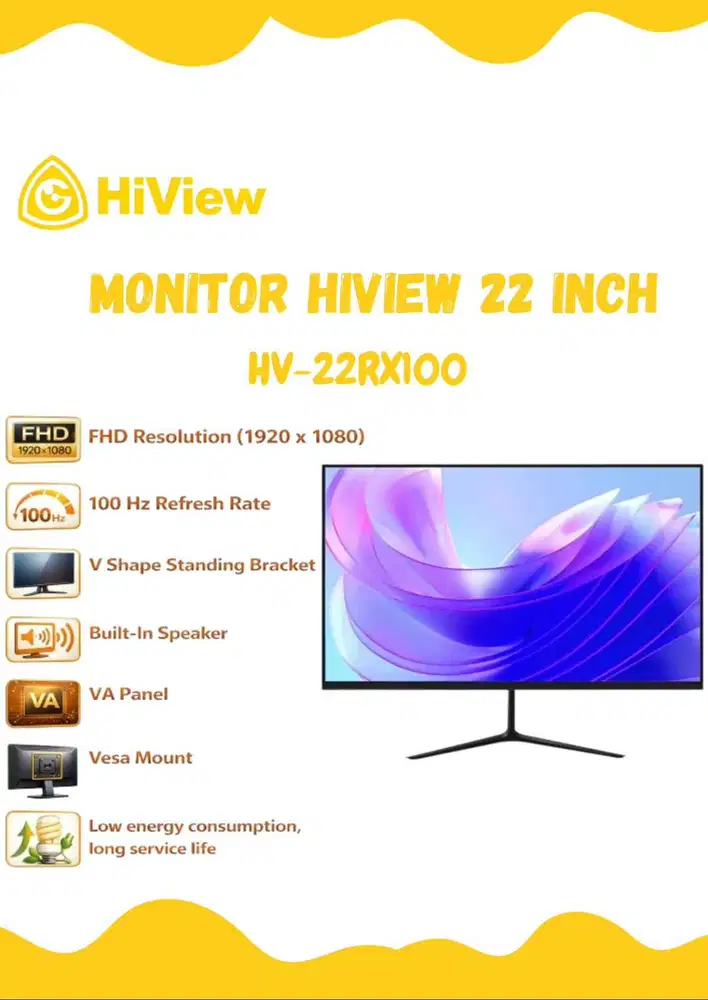 Monitor Led Hiview 22 inch