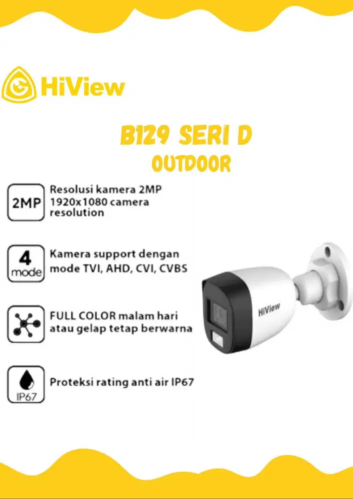 kamera Hiview  full color seri D 2 Mp