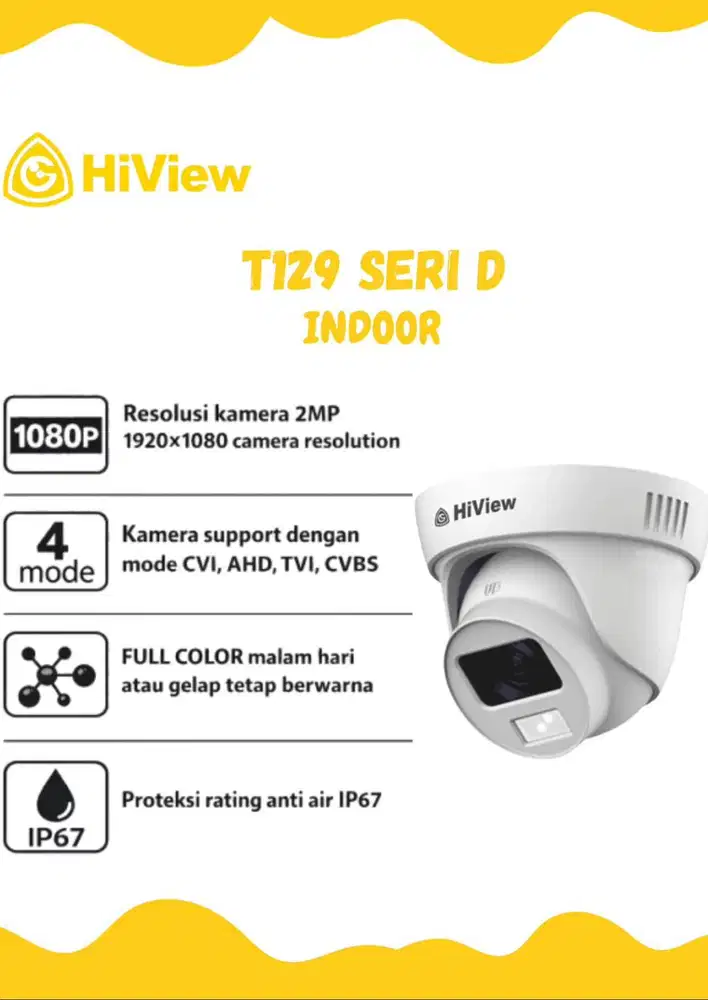 kamera hiview ful color seri D T129 indoor 2 Mp