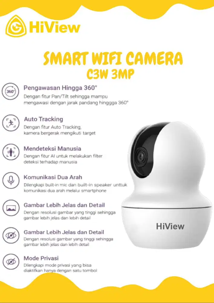 Kamera Wifi Cam HiVIEW 3 MP