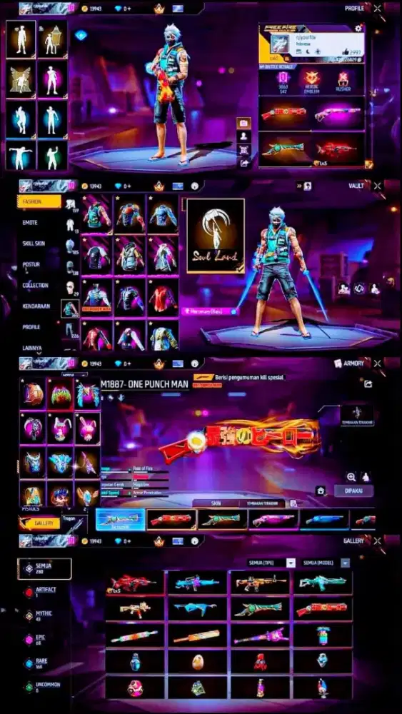 Jual akun ff aman dan terpercaya