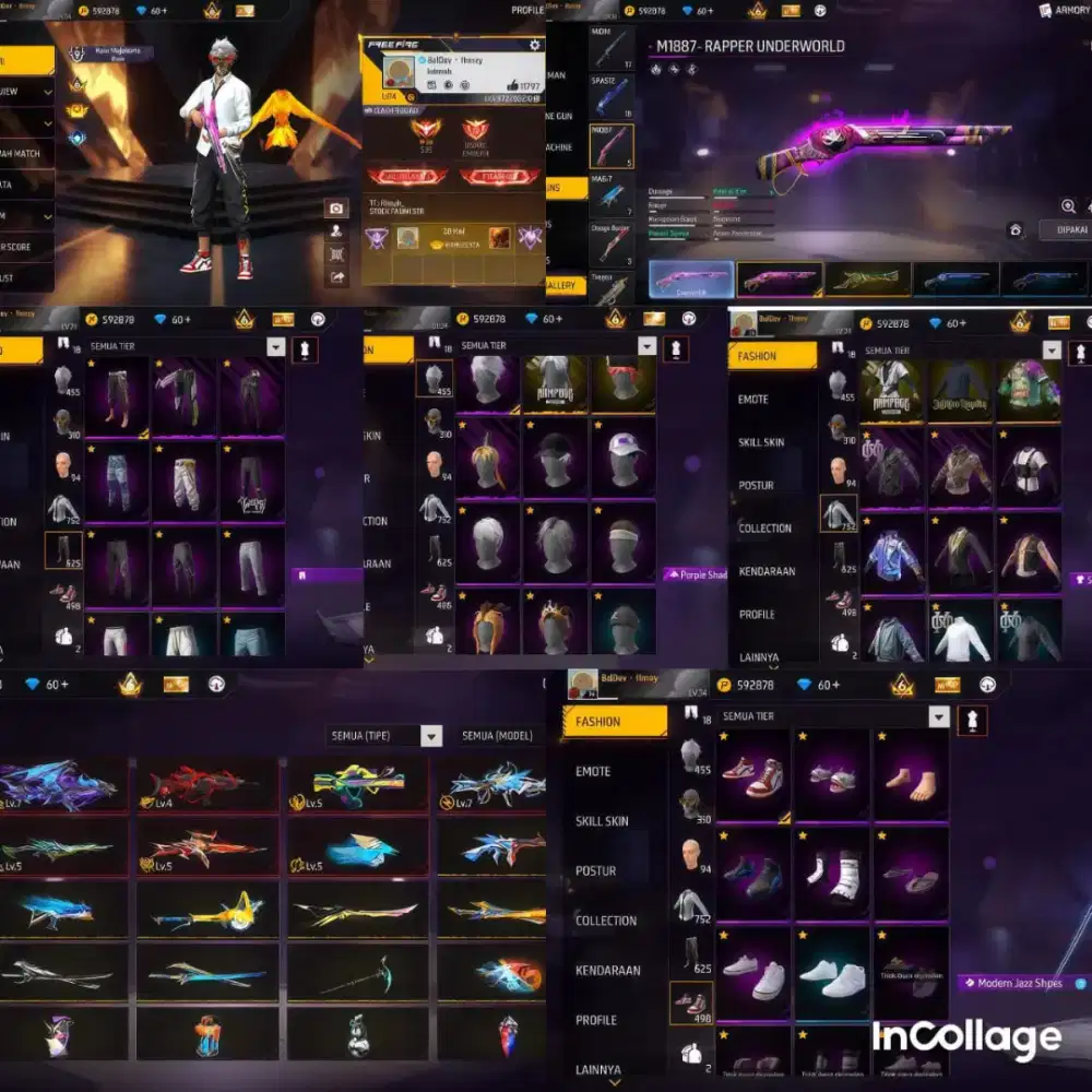 Jual akun ff aman dan terpercaya