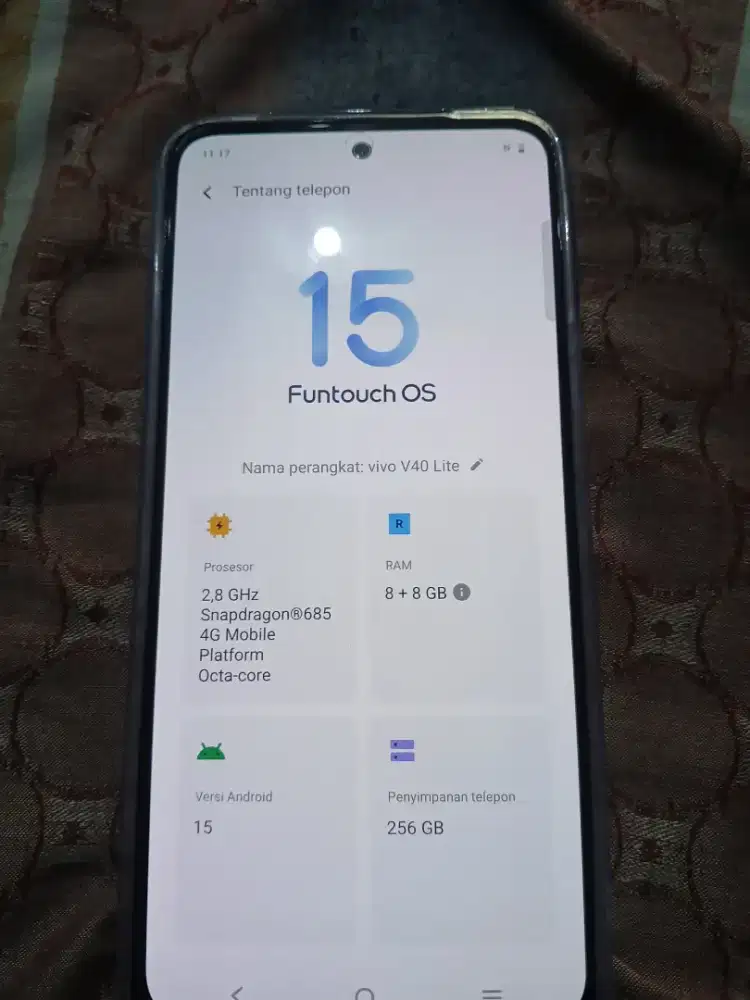 Vivo v40 lite 8+8/256