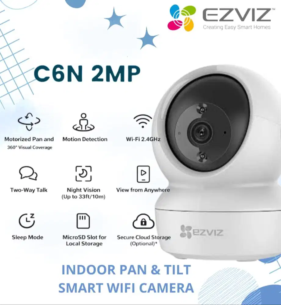 EZVIZ C6N Smart Home Camera 2MP Wireless