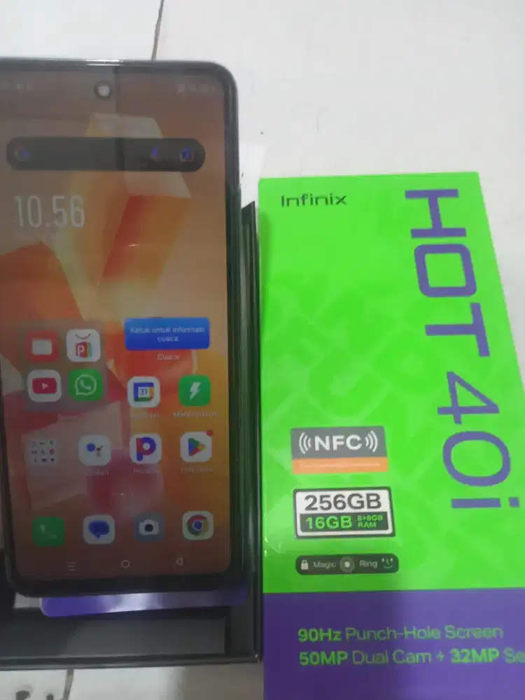 Dijual infinix hot 40i ram 12/256 masih mulus banget normal semuanya