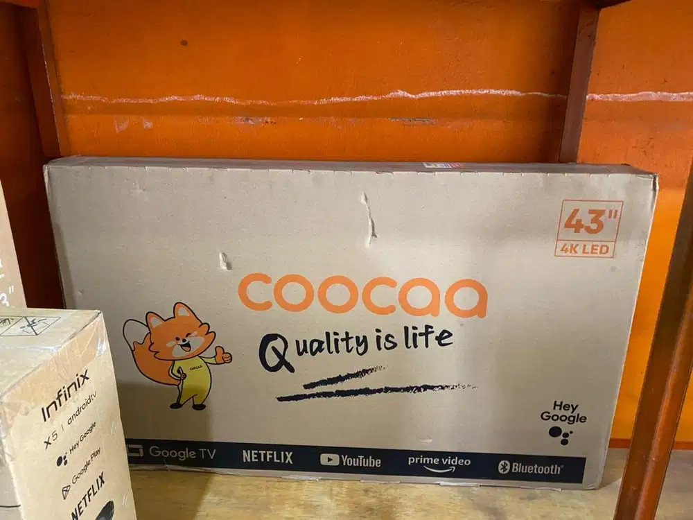 COOCAA 43Y65 GOOGLE TV GARANSI RESMI SEGEL