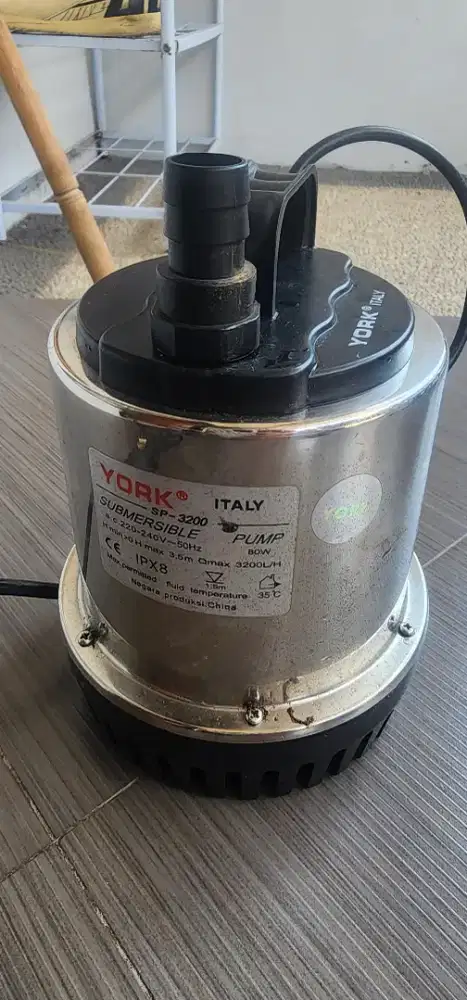 Magnetic Pump York SP 3200 Pompa Air Celup Kolam Aquarium 24 Jam