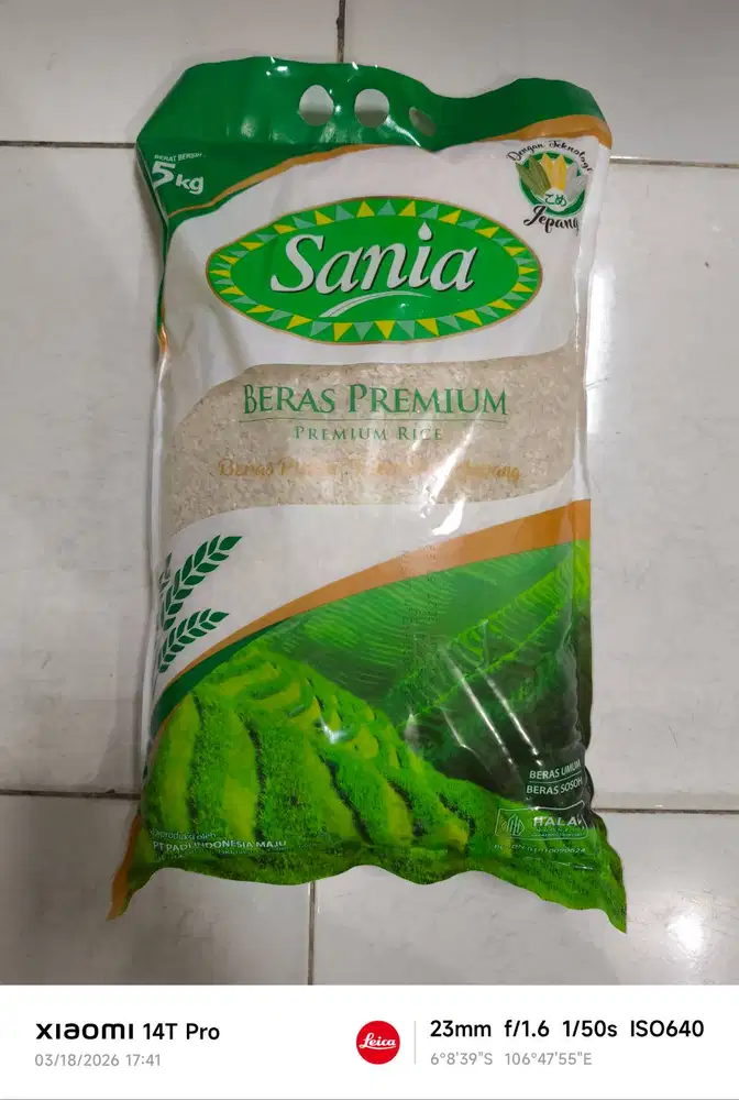 Beras Sania 5KG Exp Mar 2027