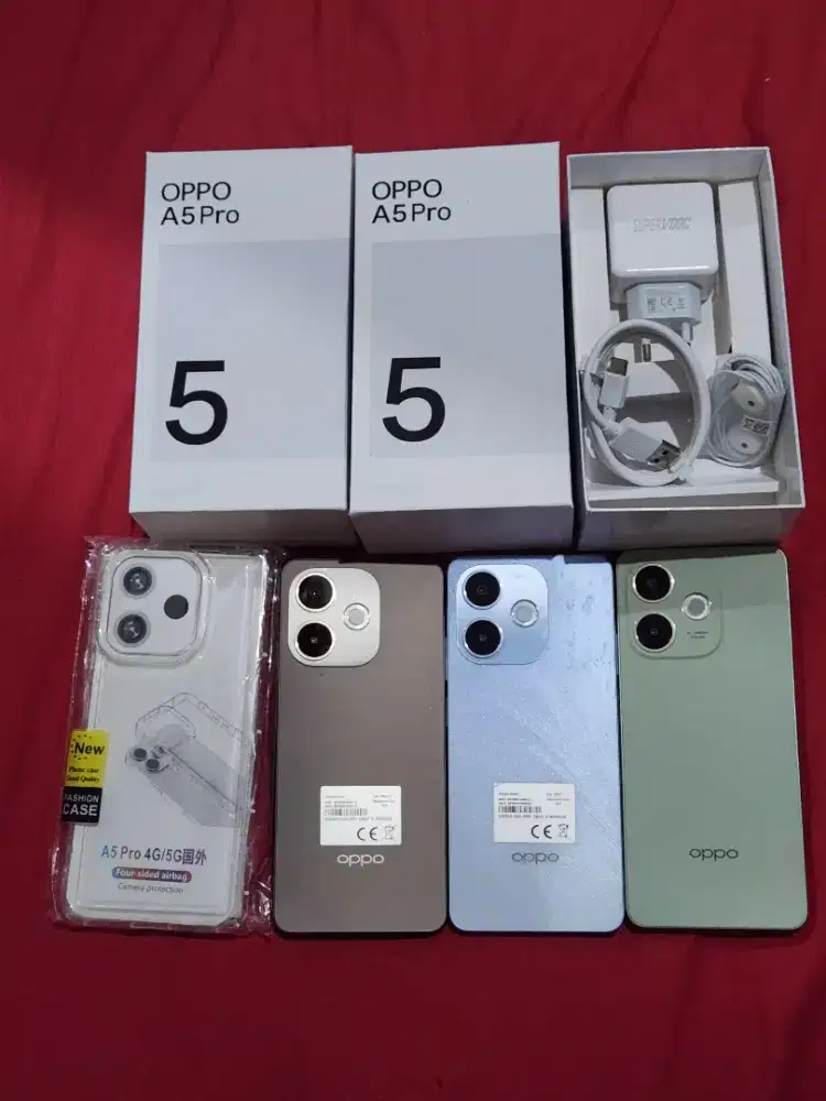 Jual hp bekas mulus istimewa Oppo A5 Pro 5G 8/256 likenew free case