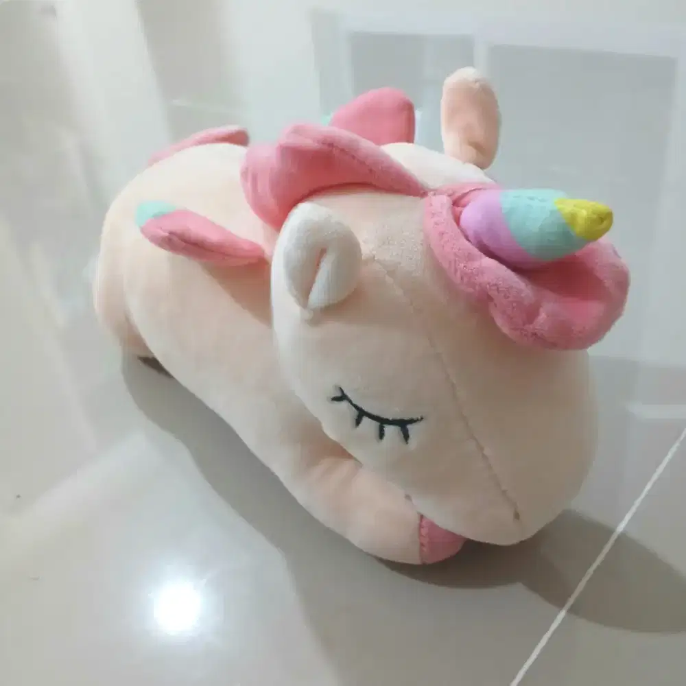 Boneka unicorn pink, preloved