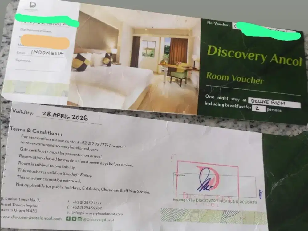 Voucher Hotel Discovery Ancol Deluxe