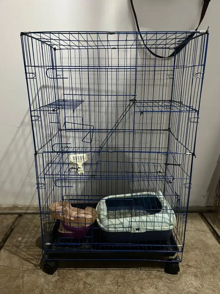 Kandang kucing 3 tingkat