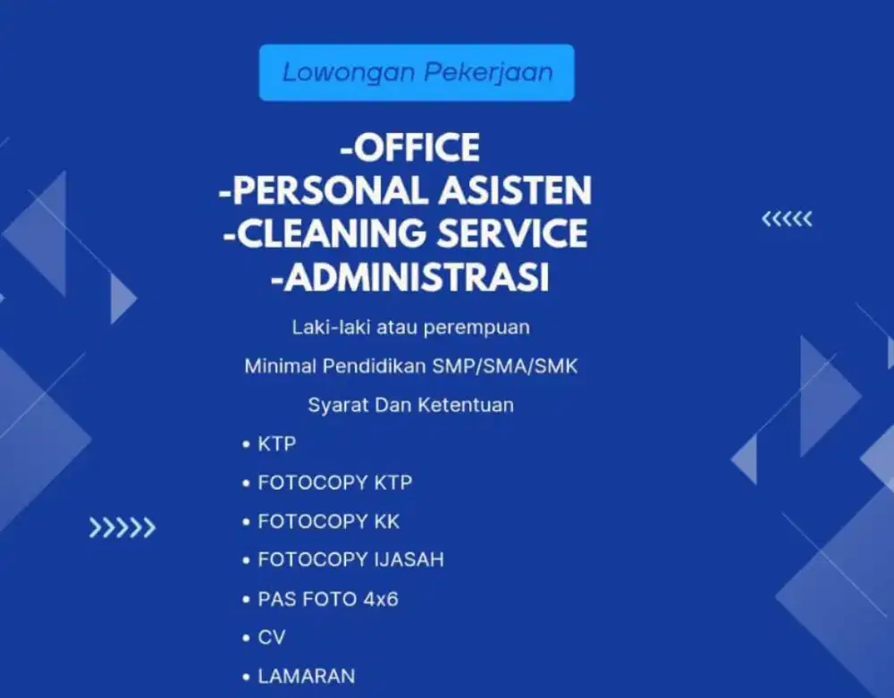 Diterima lowongan pekerjaan