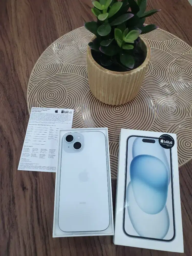Iphone 15 128gb bh 100% open book aktif tgl 16 maret2026 resmi