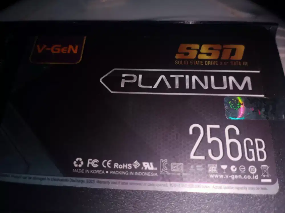 SSD V-GEN PLATINUM 2,5' SATA3 256GB GOOD CONDITION  JAKSEL