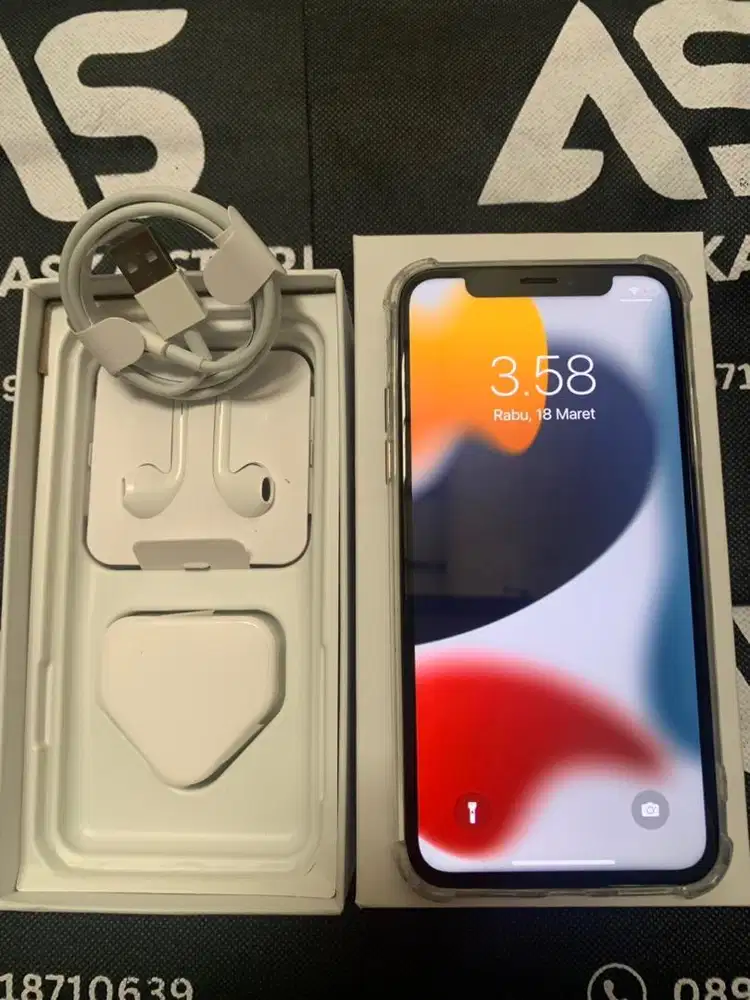 Iphone X 256GB Fullset Mulus Seperti Baru No Minus