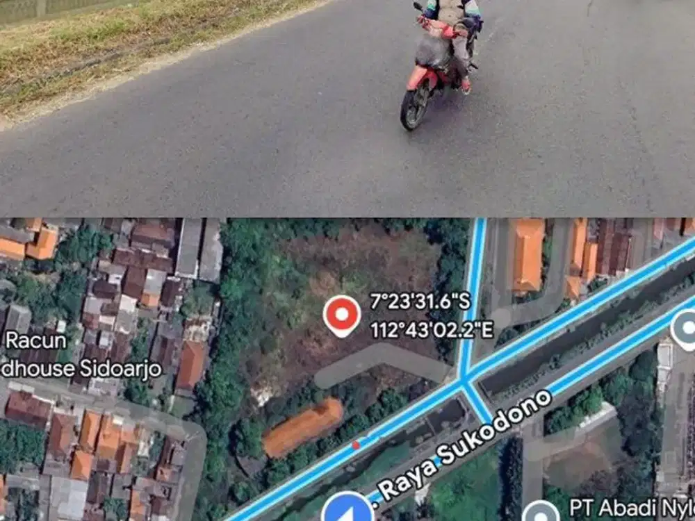 Tanah Komersial Raya Sukodono Sidoarjo Murah Waru