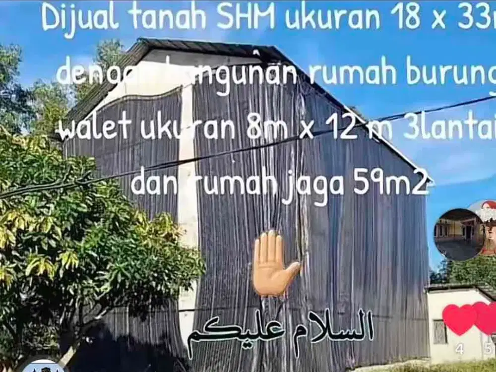tanah dijual secepatnya di binusan sungai fatimah