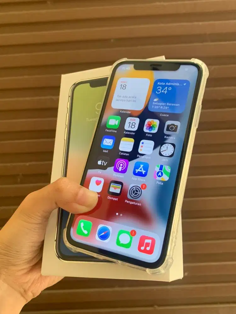 Iphone X 256GB Fullset Mulus Seperti Baru No Minus