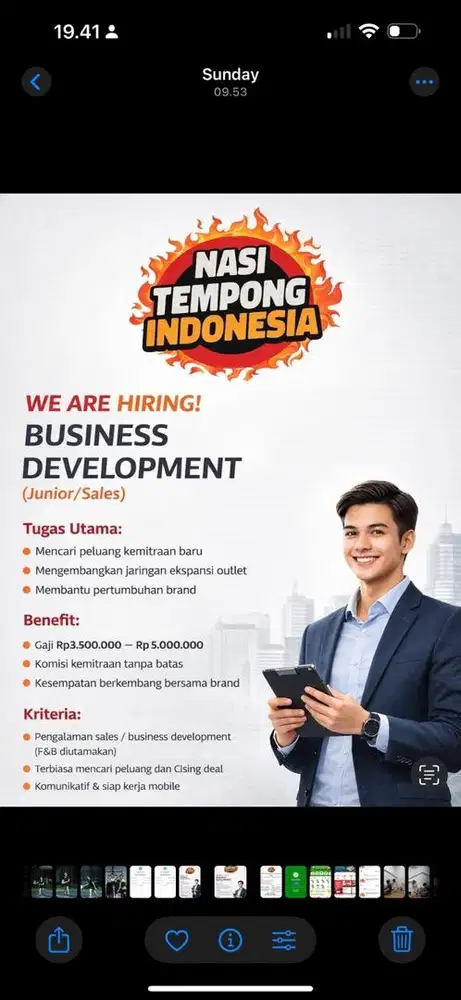 Lowongan kerja marketing & conten creator