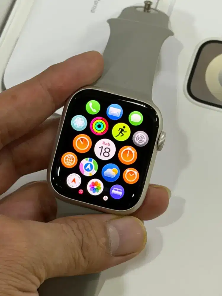 Apple Watch Series 9 45mm Fullset Ori Mulus Batre 100% Istimewa