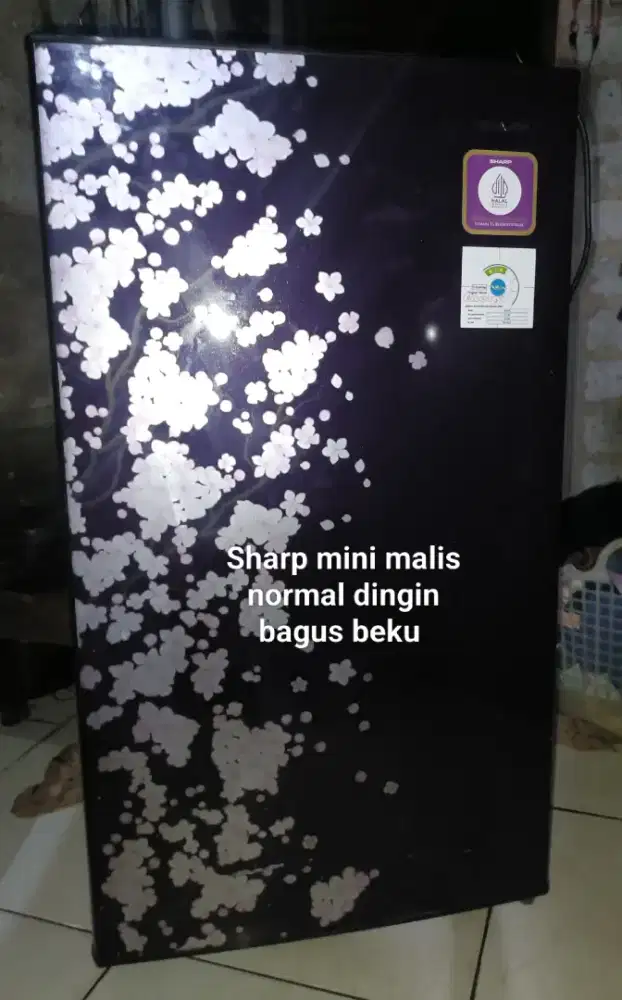 Kulkas Sharp mini malis normal dingin bagus beku bjb mtp sekitarnya