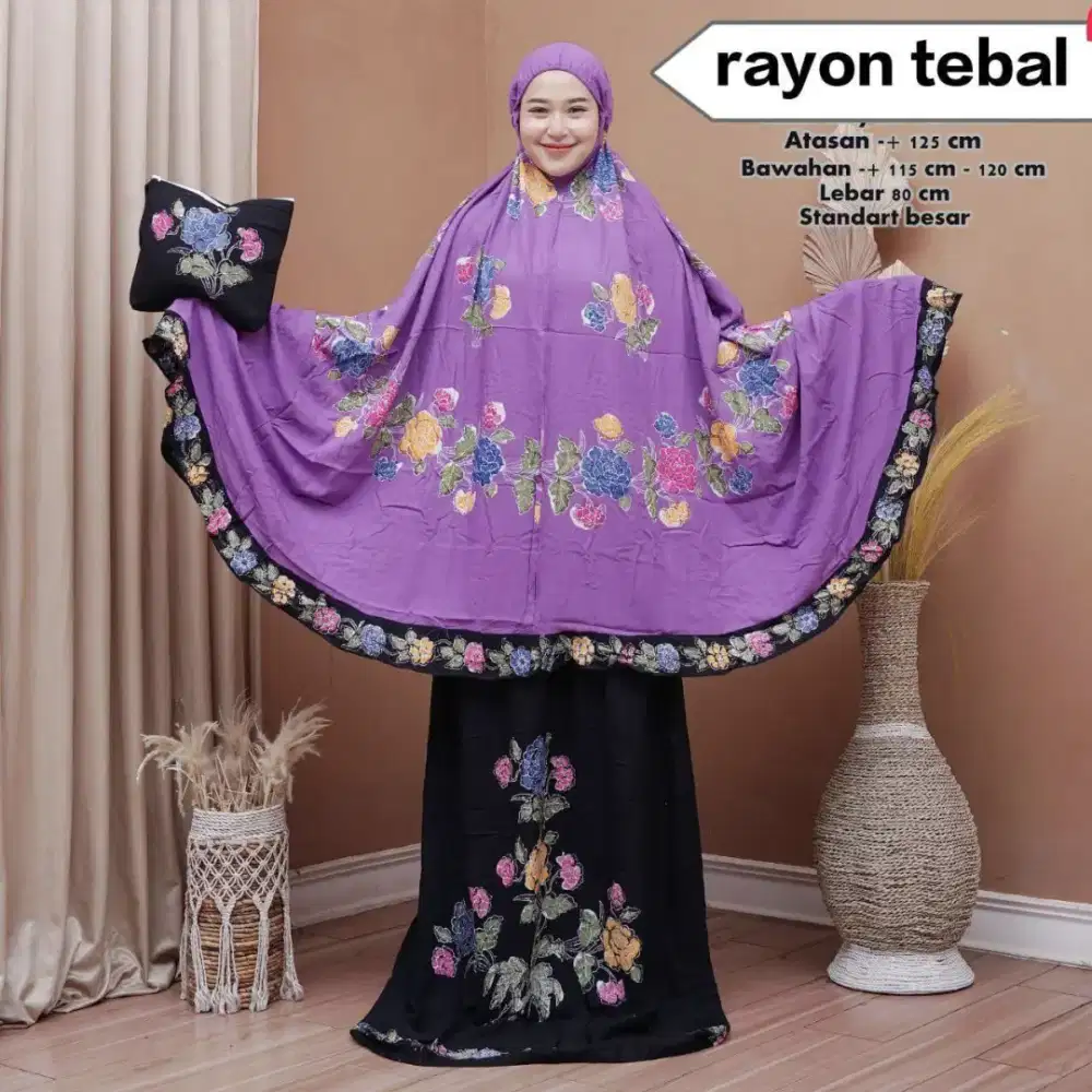Rp185.000,-

MUKENA BATIK
Rayon Tebal

Panjang Atasan 125