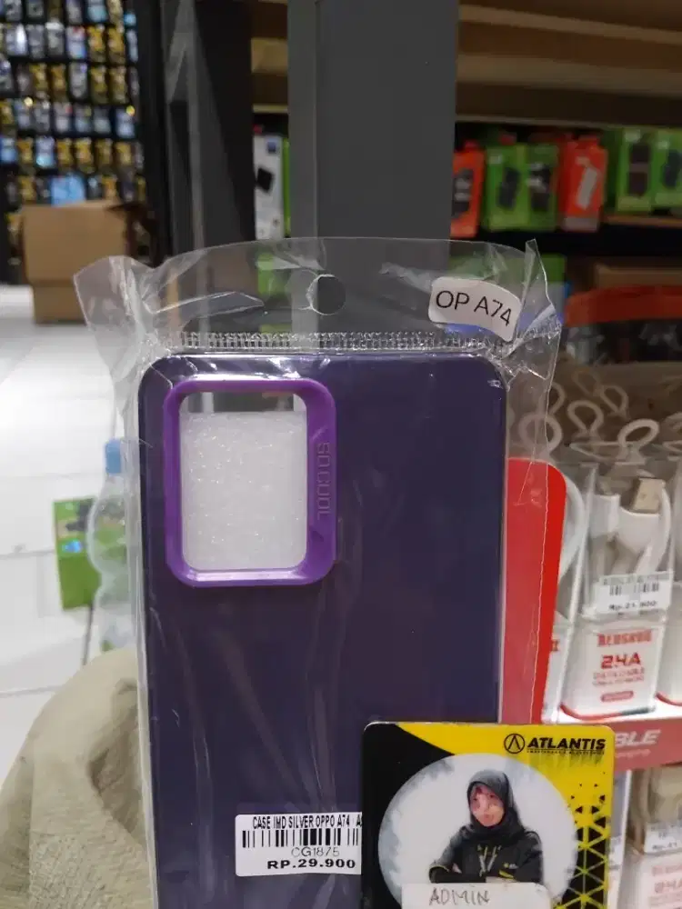 CASE IMD SILVER OPPO A74 | ATLANTIS DAHSYAT