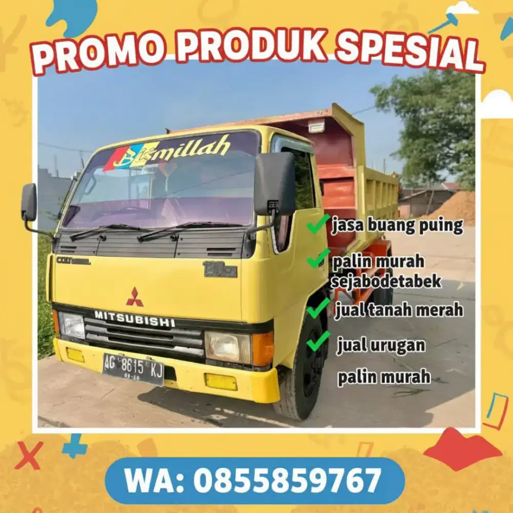 Jasa buang tanah dan sampah bangunan