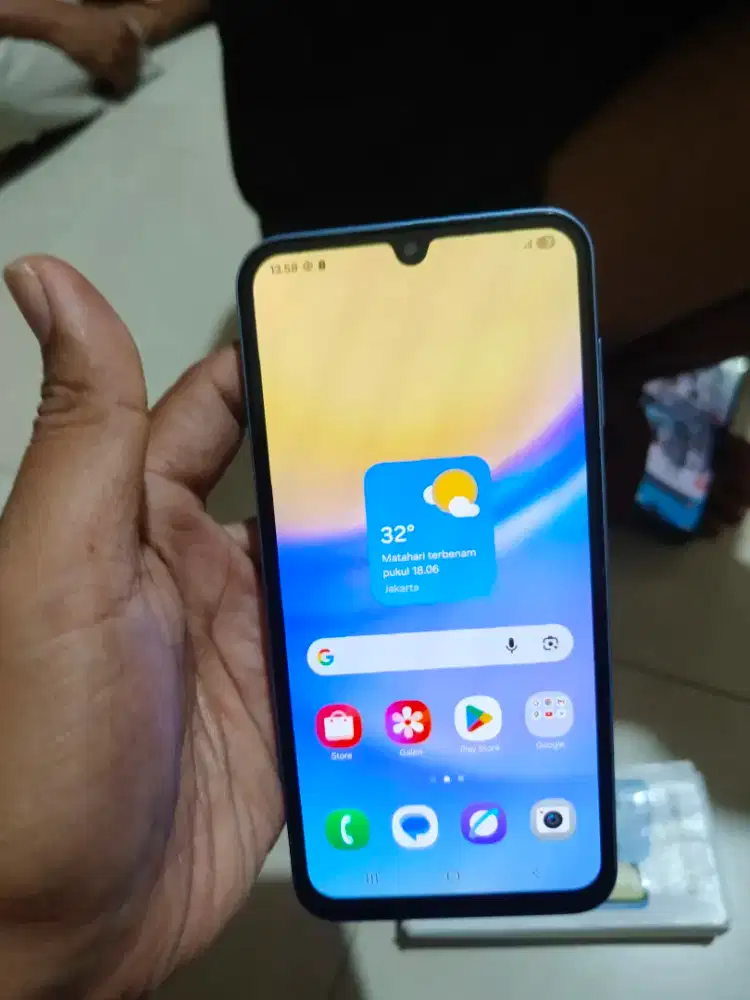 samsung a15 5g 256gb blue fulset original