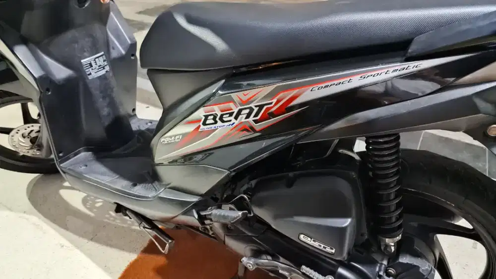 Beat FI 2016 ESP Plat L hitam stater halus lokasi bangkalan kota