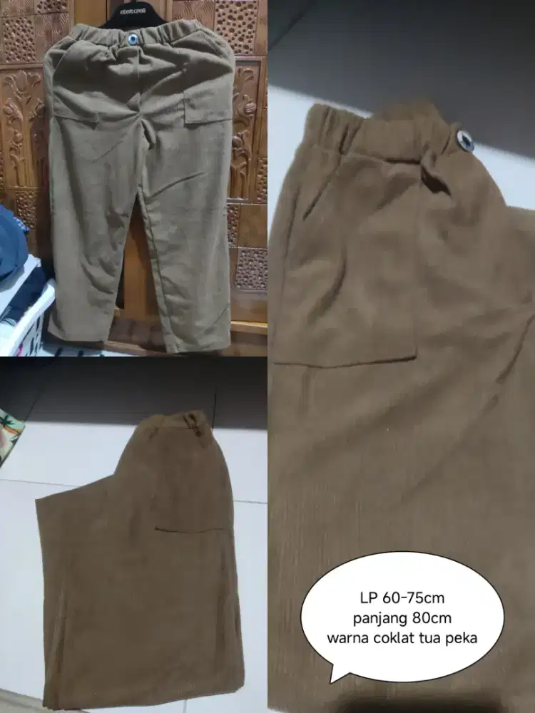 Celana anak coklat tua