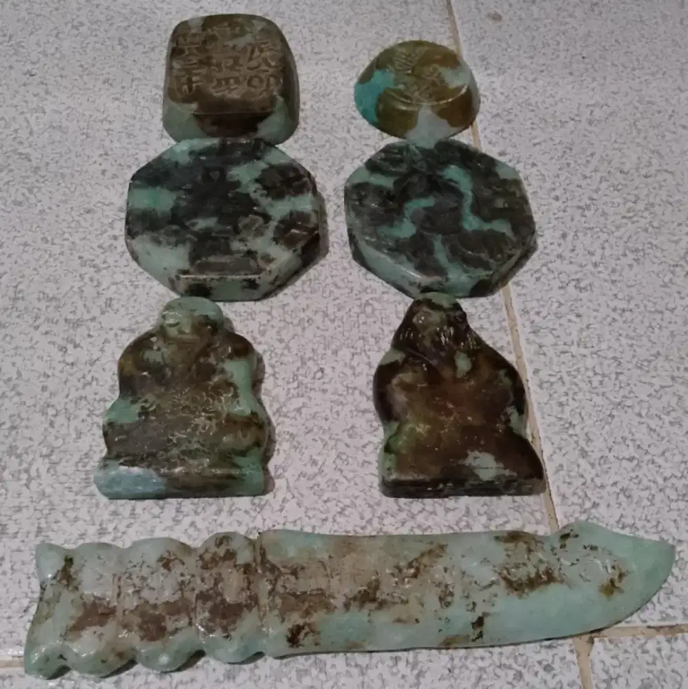 Batu Giok Asli China Kuno FULL Set