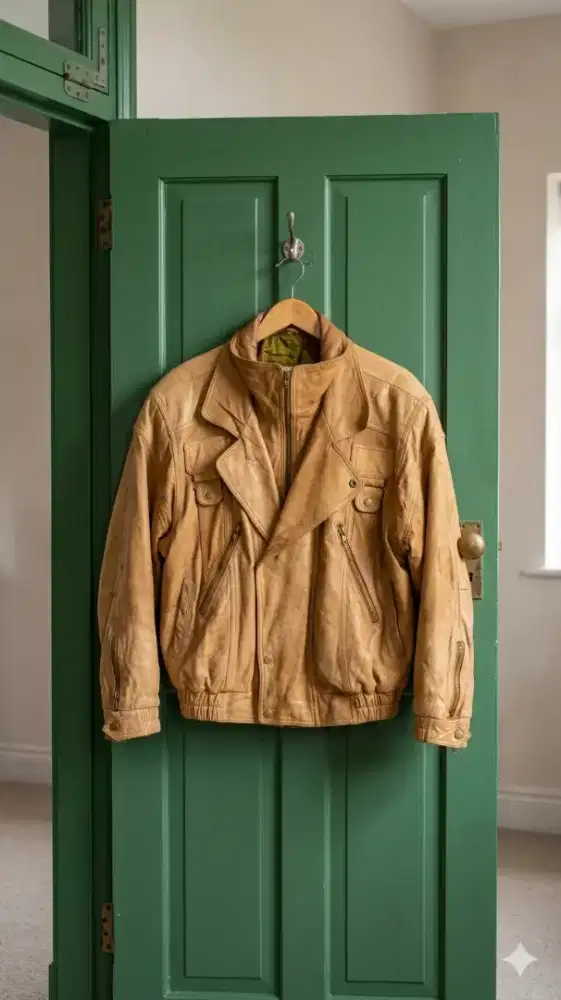 Jaket kulit asli import