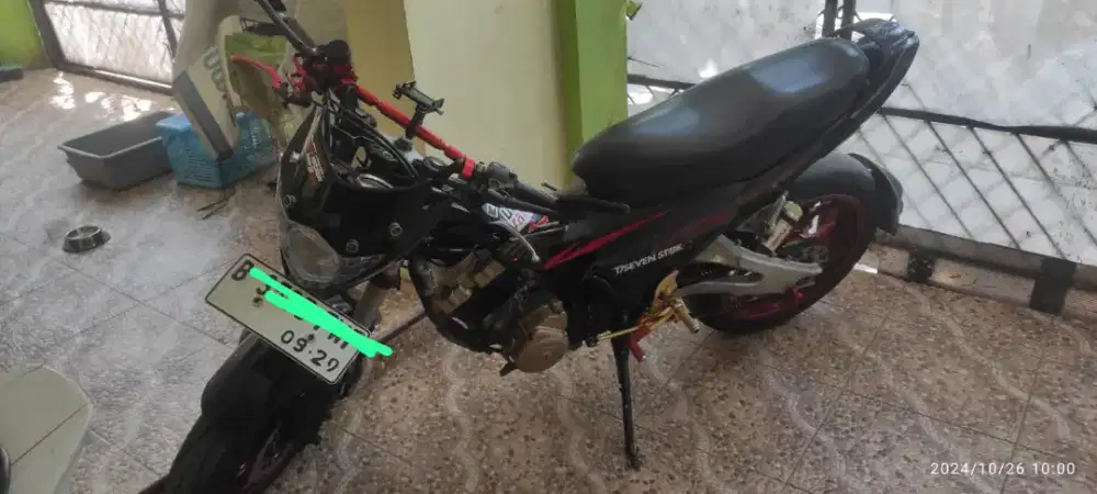 Jual motor modifikasi satria FU kondisi mati mesin