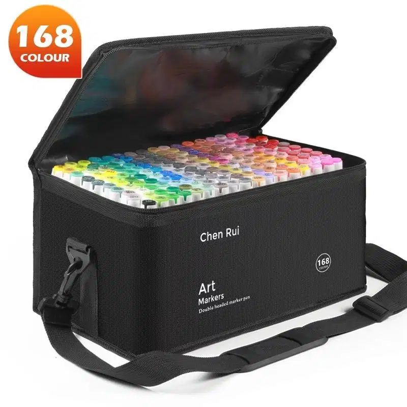 Marker Chen Rui 168 color gratis wooden box