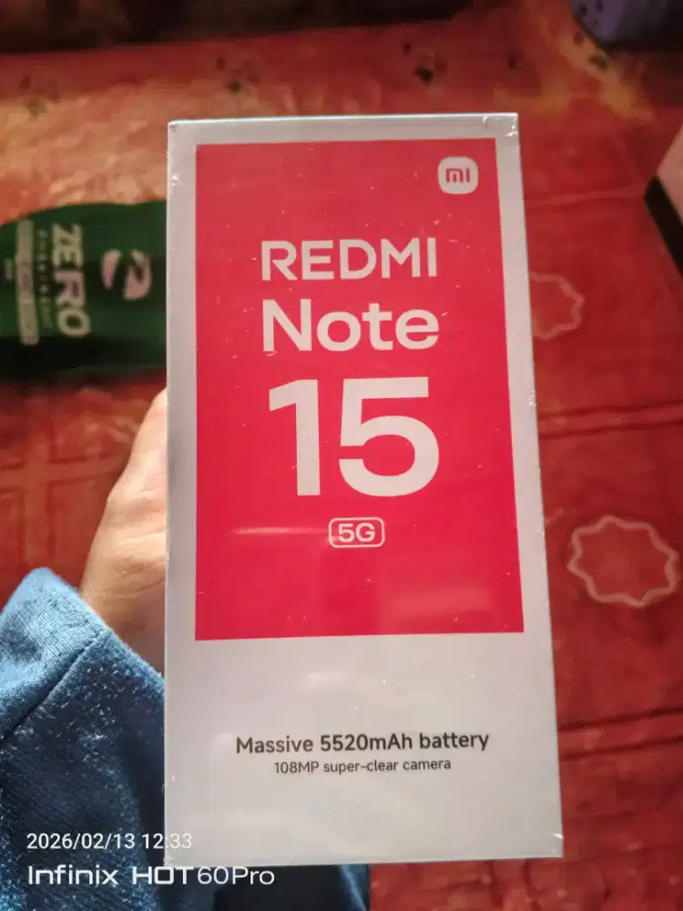 Redmi not 15 5g ram 6/128 segel
