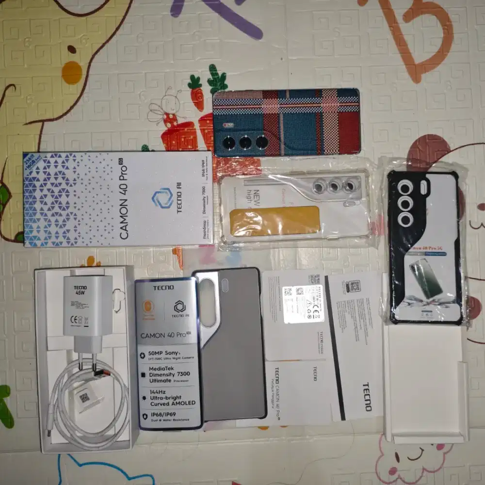 Tecno camon 40 pro 5g 8/256GB titanium mulus like new no dent bkn 50