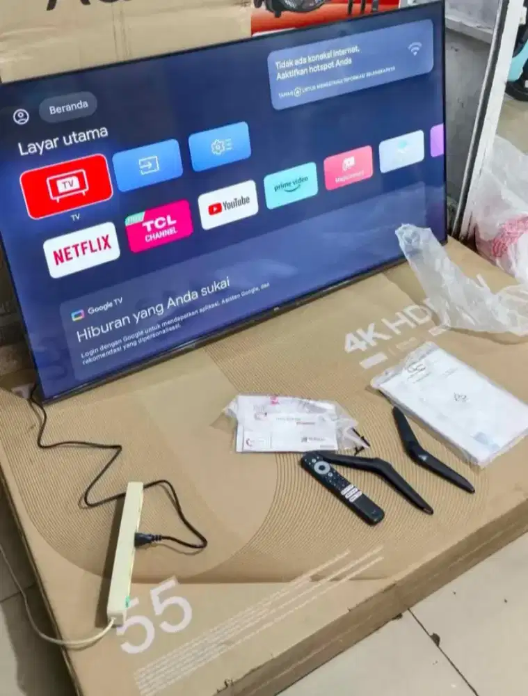 Goggle TV TCL 55 inch