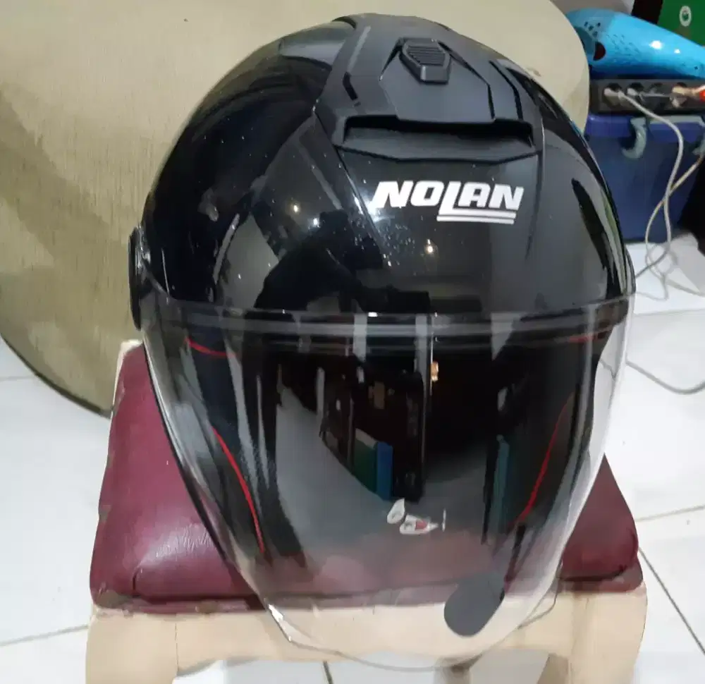 Nolan n405 black M like new dan intercom retouch X8 max new baru