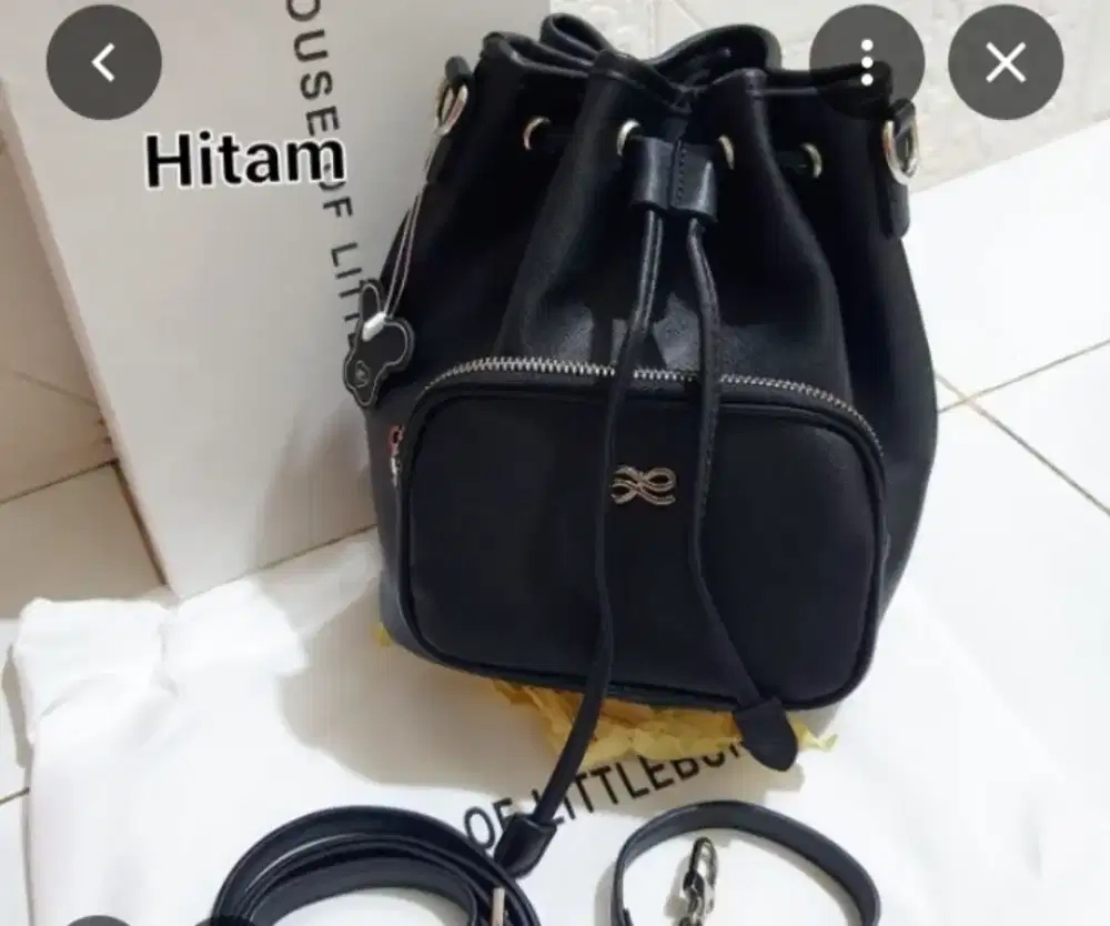 Tas serut selempang kulit house of little bunny